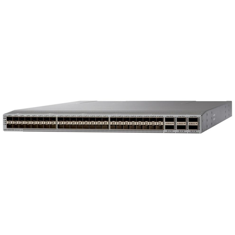 Cisco N9K-C93180YC-FX Nexus 9300 with 48p 1/10/25G, 6p 40/100G, MACsec.