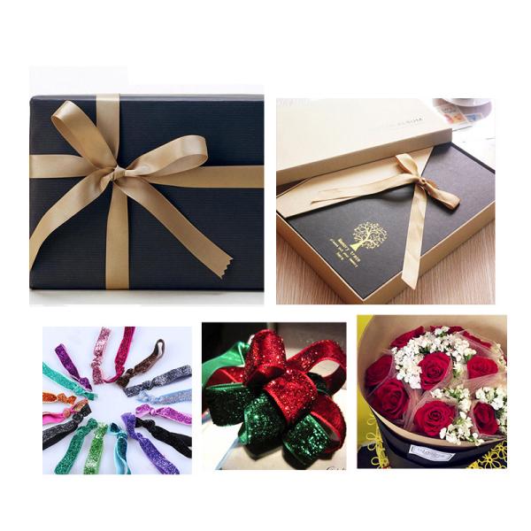 Gift Satin Ribbon With Printing 1/16 - 4 Inch Customized Pantone color velvet band