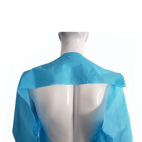 S&J Hospital Non-sterile doctor medical surgical gowns EN13795 waterproof disposable isolation surgical gown with thumb loop