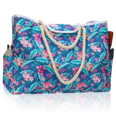Beach Bag Peva Breathable Shoulder Tote Mother Bag Large Capacity Messenger Fashion Printing For Outdoor Men Women Beach