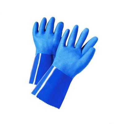 Cotton Interlock Liner PVC Sandy Coated Work Gloves Fishing Gloves PVCM-03