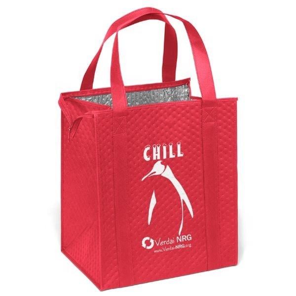 Waterproof Custom Logo Insulated Non Woven Aluminum Foil Tote Cooler Bag for Food