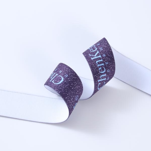 Factory custom logo printing elastic band webbing tape print logo for waist band man underwear  boxer