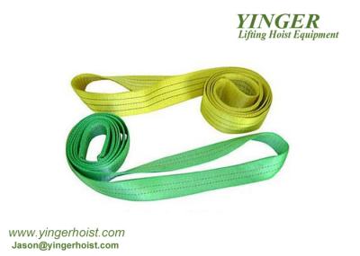 Choker Round Nylon Lifting Slings , Crane Lifting Slings Disperse Dye Treatment
