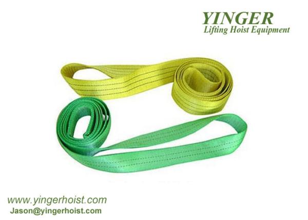 Choker Round Nylon Lifting Slings , Crane Lifting Slings Disperse Dye Treatment