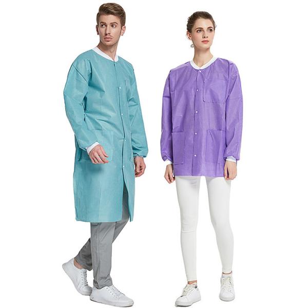 S&J Disposable scrub suit uniform non woven material  scrub suit Medical Uniform Women and Man Scrubs Set