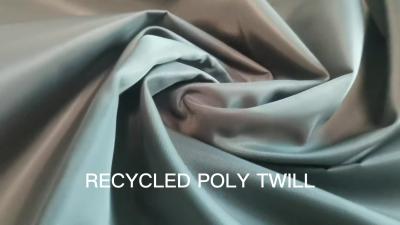 RECYCLED POLY TWILL 272 oxford woven 100% recycled polyester twill fabric