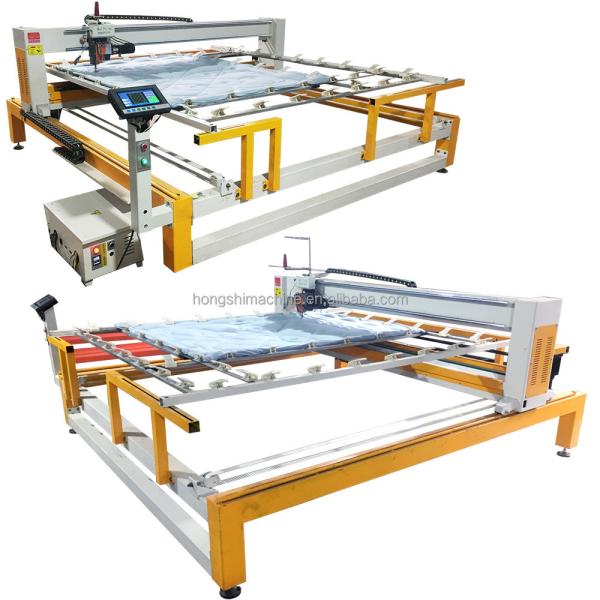 Computerized quilt making equipment high speed duvet sewing machine single needle bedsheet quilting machine
