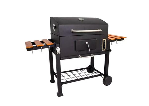 Foldable Freestanding Charcoal Grills Portable Barbecue Side Tables Smoker 79.4 Lbs