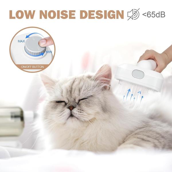 Kit de limpeza de animais de estimação de ruído de 65dB com limpador de cabelo de animais de estimação elétrico a 110-220V