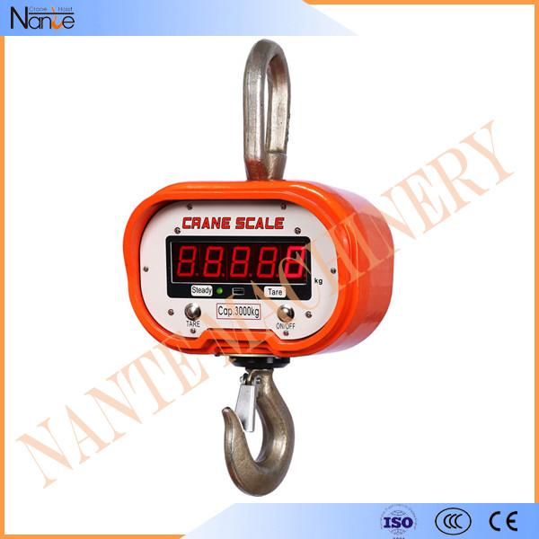Crochet standard américain de grue, capacité d'échelle de grue de batterie rechargeable 1T/20T