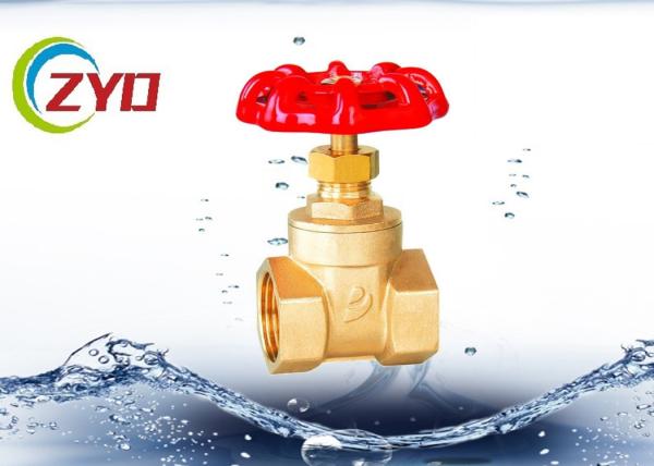 CW617N Forged Brass Plumbing Valves Non Rising Stem Threaded Bonnet DN Design
