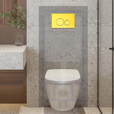 Wall-Mounted Back to Wall Cistern with Long-Lasting Ceramic Material