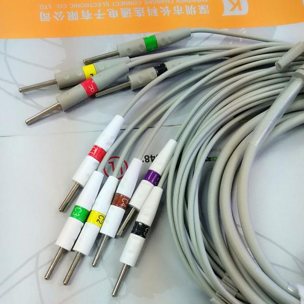 Kenz PC 104 Ecg Monitor Cable One Piece Ecg Cable 10 Leadwires Needle IEC