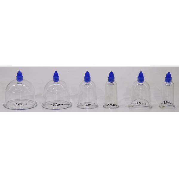 Transparent Professional Chinese Acupoint PC Cupping Set for Sterilizing and Massage