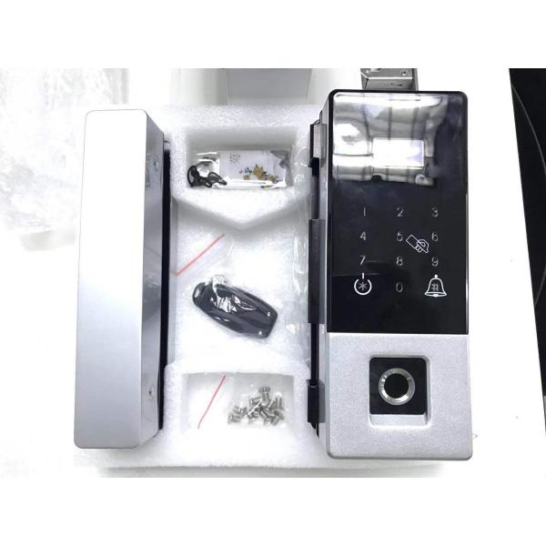 Deslizando a porta elétrica de vidro do Mab assente o fechamento do remendo preto/cor da prata