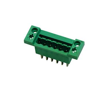 O SN durável do conector 1*06P PA66 do bloco de terminais de 300V 18A chapeou o MERGULHO com a flange