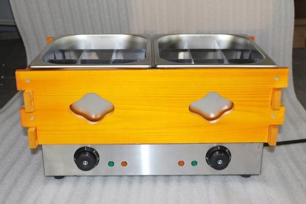 Forno de cozinha de aço inoxidável resistente à ferrugem 2 tanques 18 grades