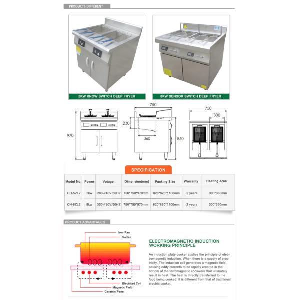 4 материал нержавеющей стали машины СУС304 Фрьер танка промышленный