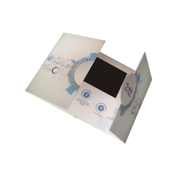 Tarjeta de folleto de vídeo digital de 7 pulgadas para felicitaciones de cumpleaños