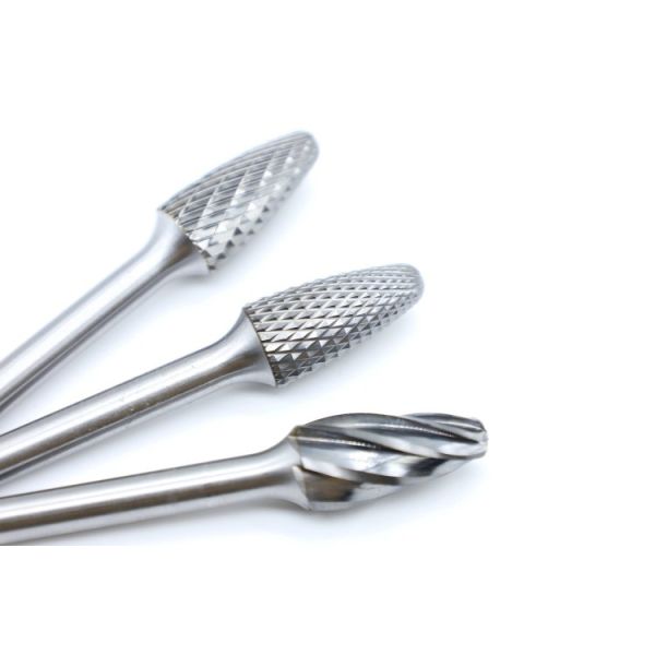 SF-5M Ball Nosed Tree Diamond Cut Carbide Burr - For Polishing Hard Material Curves