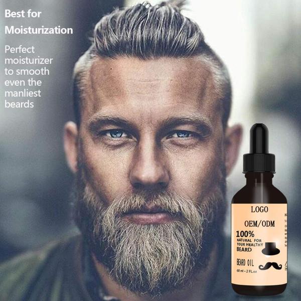 Natural Men Beard Care Kit Includes Beard Oil 60ml / Beard Balm 2.82oz / Wooden Comb
