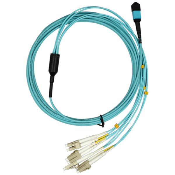 LC Multimode Gigabit Fiber Optic Cable Connector MPO Jumper OM3 OM4
