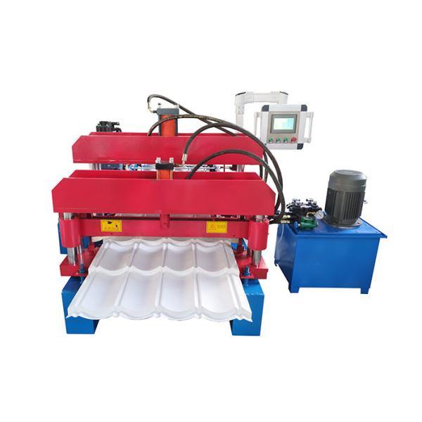 High Speed Metal Aluminum Roll Forming Machines With Hydraulic Power