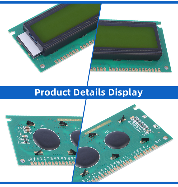Yellow Green Film LCD12232F 12232 Display Module LCM LCD Module Graphic Dot Matrix Screen Voltage 5V 3.3V