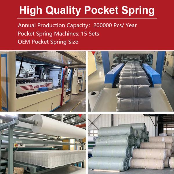 Pocket Coil Spring Unit Compressed Spring Bed Coil Unit for Mattress Coils Matelas 3 5 7 Zone Mattress Pocket Spring