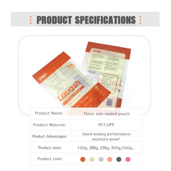 хлеб упаковки хлеба Eco пекарни 500g 1000g плоский дружелюбный для уплотнения пшеничной муки 3 бортового