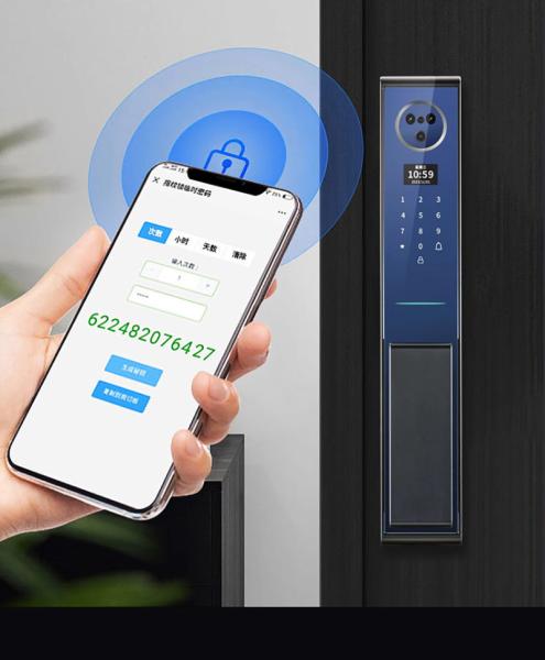 Smart Wi-Fi Door Lock Video Doorbell Keyless Entry Tuya App Compatible for Home Security
