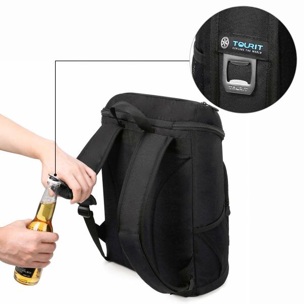 30 Cans Lightweight Insulated Food Cooler Bags Backpack Style 15.8 X 13.0 X 7.5
