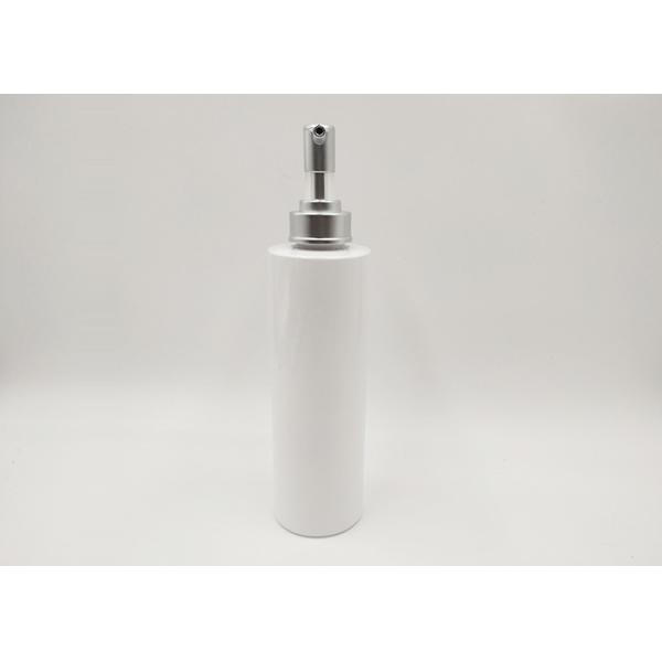 100ml 200ml PET Plastic White Packaging Lotion Bottle With Silver Pump