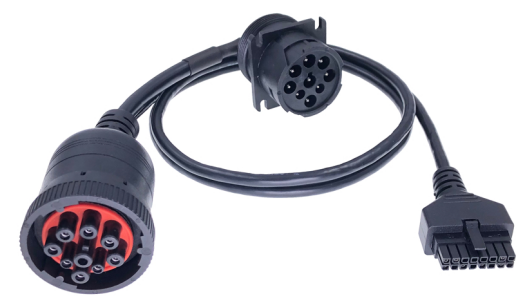 J1939 Install Y- Cable w/Threaded Nut Black/Low-Speed Drawing/pictures and samples Required with Diagnostic Fault Code