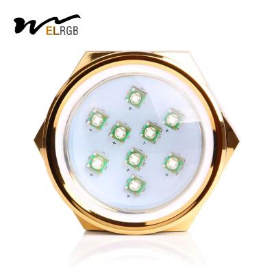 6000K LED Marine Lights Rgb Drain Plug Light Daylight Alert 2700lm