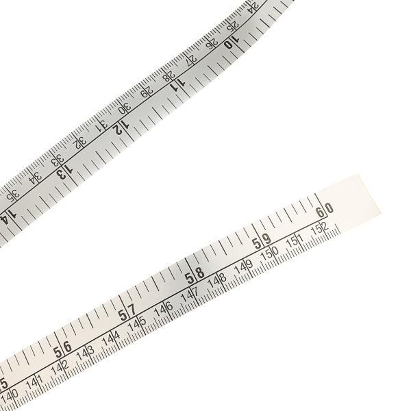 1.5m 60 Inch Paper Measuring Tape , Self Adhesive Ruler Tape For Measuring Craft Sewing