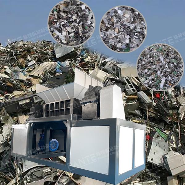 Heavy Duty Dual Shaft E Waste Shredder for Phones Laptops PCBs Cables Routers and Household Electronics