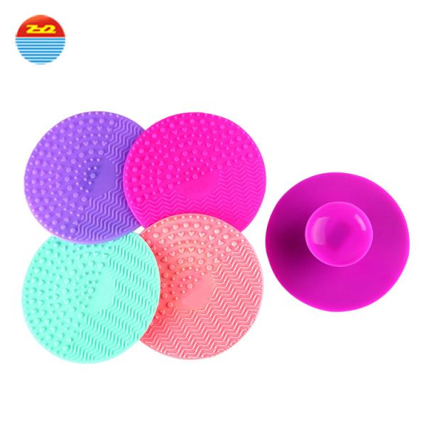 Make Up Facial Cleansing Silicone Eco Scrubber Waterproof Dish Cleaning Brush with Sucker For Skin Exfoliation