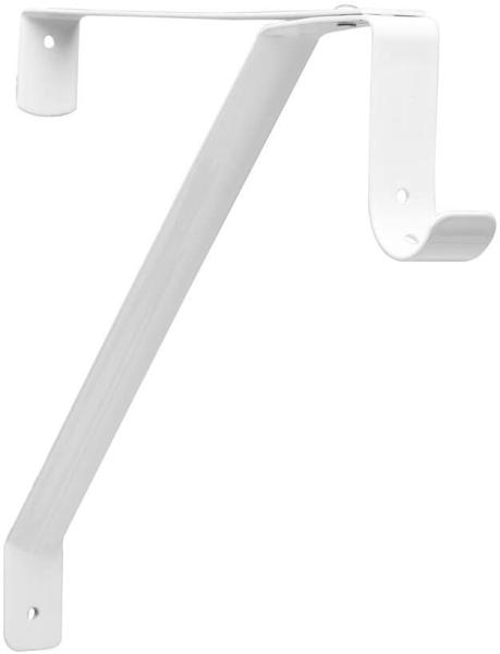 3/4mm Thickness Metal Closet Rod Shelf Support Bracket for Black or White