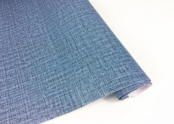Blue Dark Green Damask Self Adhesive Wallpaper Mould - Proof Weave Textured