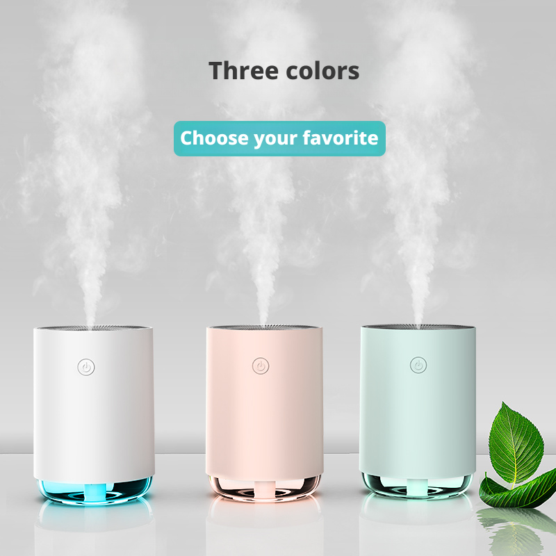 Plastic Material Ultrasonic Air Humidifier With Humidistat Control Romantic Ambient Light