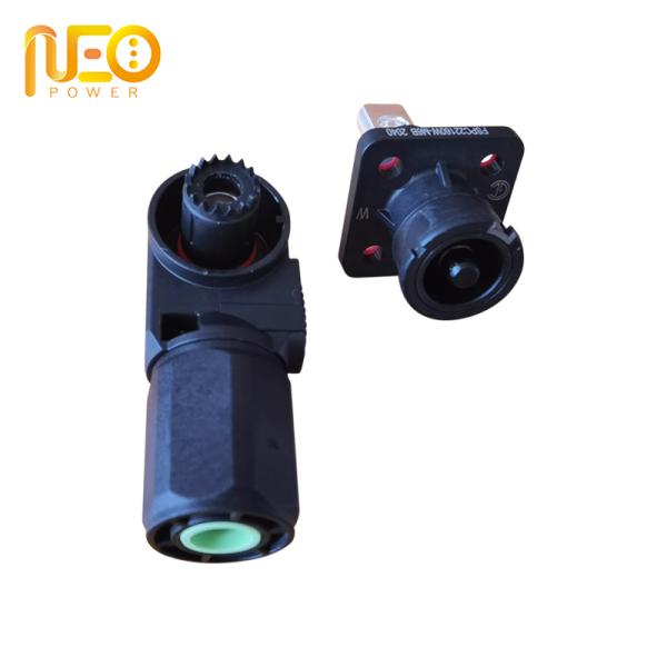 6.0 90 Degree Angle Single Pin Connector IP67B For Mobile Power Storage Cabinet