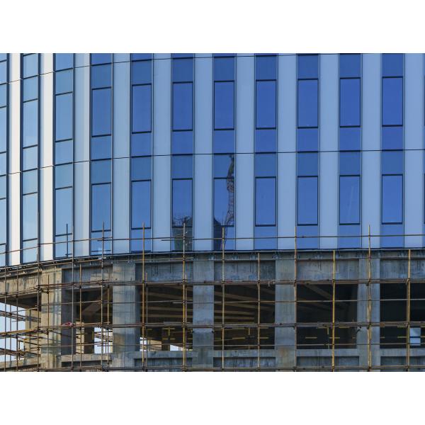 6063 Aluminum Curtain Walls Soundproof Exposed Frame Thermal Insulation