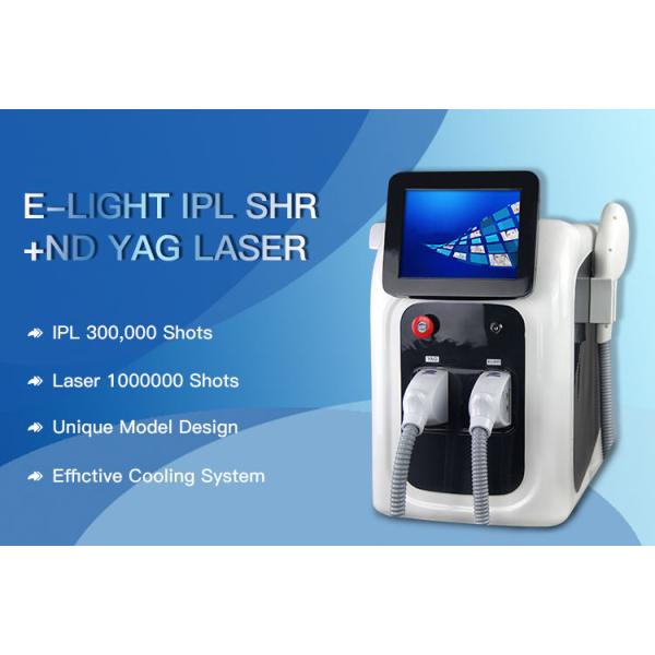 1200w 2 In 1 IPL OPT SHR Portable Nd Yag Laser Tattoo Removal Equipment