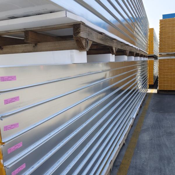 Fireproof 120min GMP Mgo Panel Rock Wool / EPS Clean Room Sandwich Wall Panel