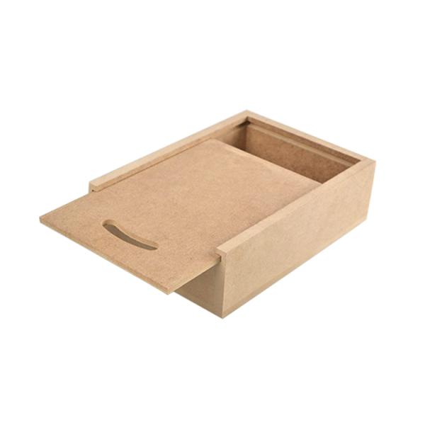 Customized MDF Wooden Boxes with Sliding Lid Free Sample Charge and Customized Logo Accepted