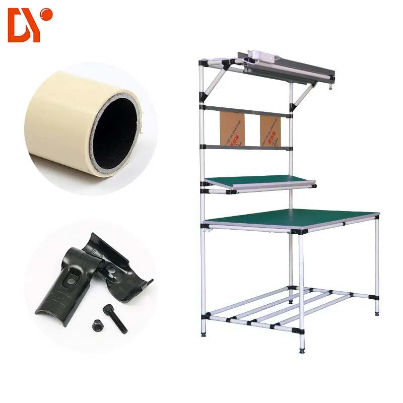 Steel Plastic Composite Plated Lean Pipe For Heavy Duty Rack Work Bench Hand Trolley Assembly With Anti-Corrosion Features