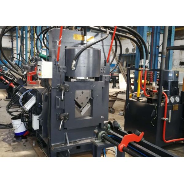 CNC Angle Line Machine Hydraulic Electrical And Pneumatic Systems For Punching Marking Cutting