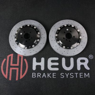 Heur Ceramic Carbon Brake Rotors For Tesla Model S Y 3 Refit 410*32*80mm F Set
